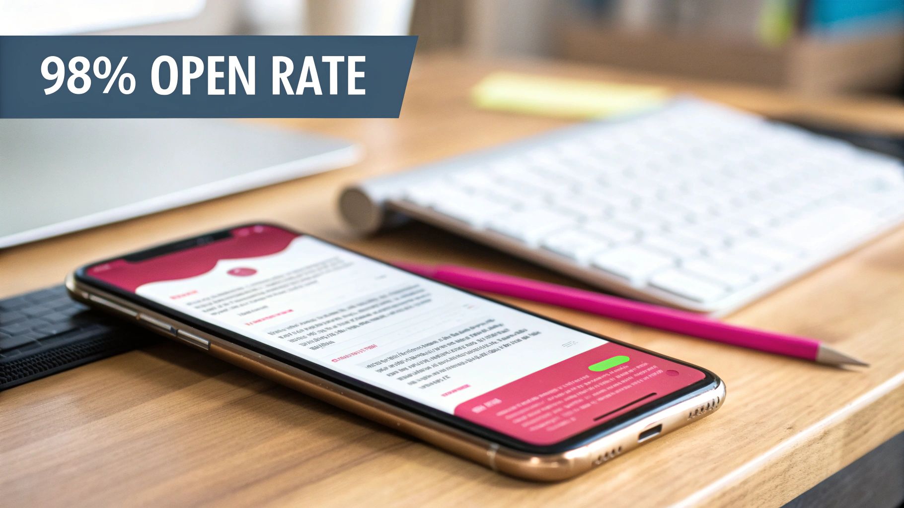 Benefit #1: Sky-High Open Rates That Guarantee Your Message Is Seen