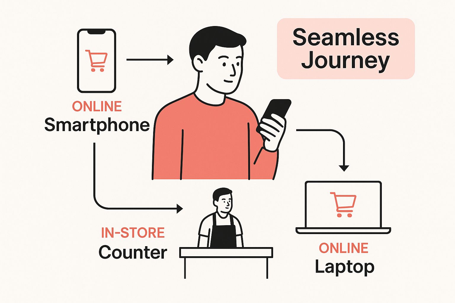 Infographic about what is omnichannel strategy