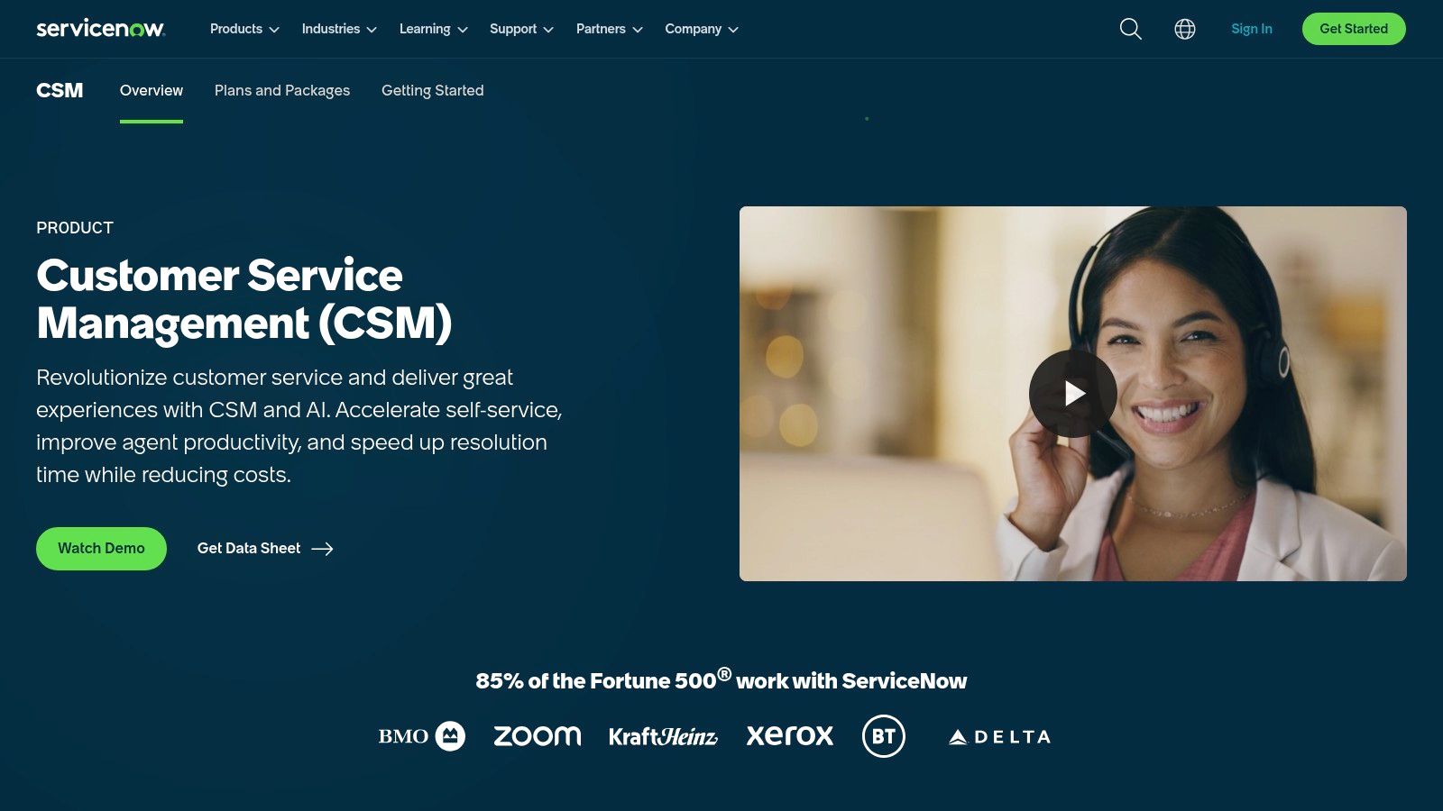 ServiceNow Customer Service Management