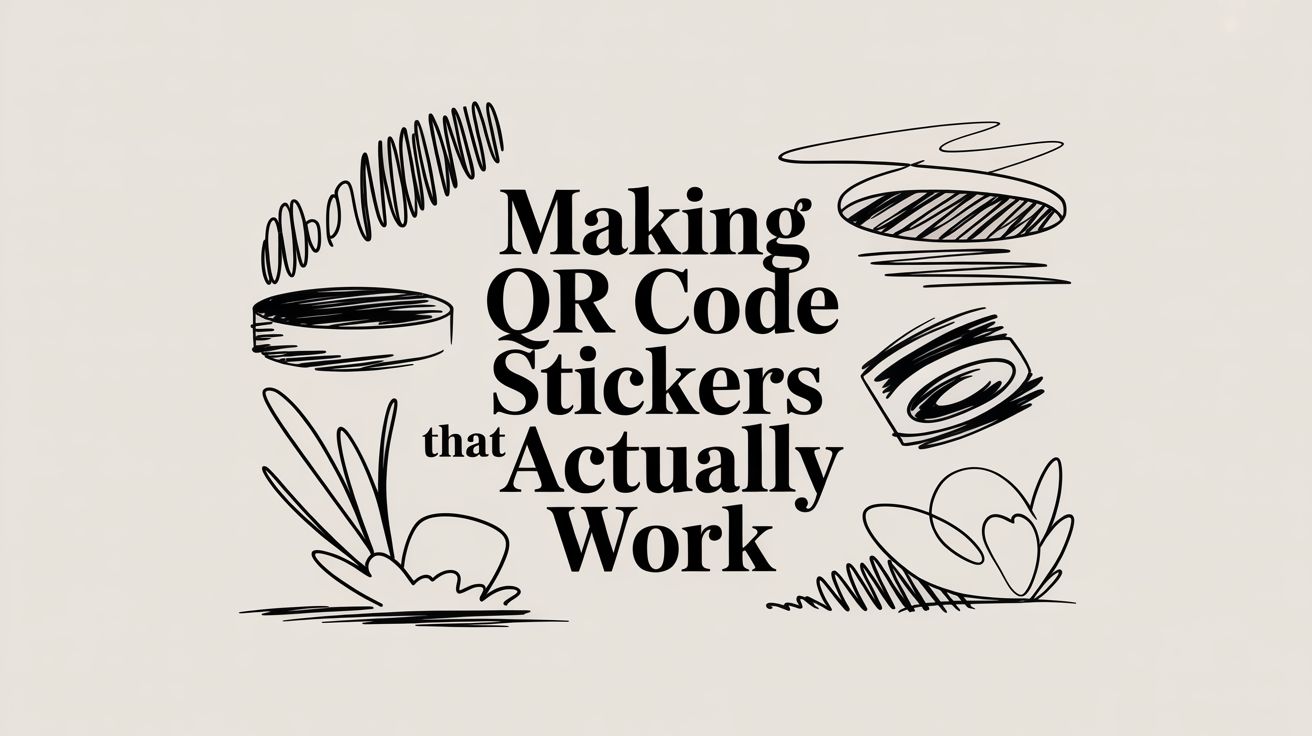 Making QR Code Stickers That Actually Work