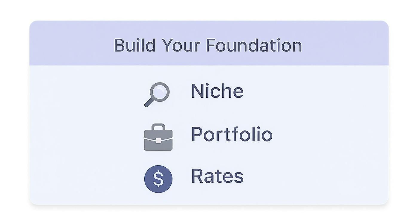 Infographic about how to find a gig
