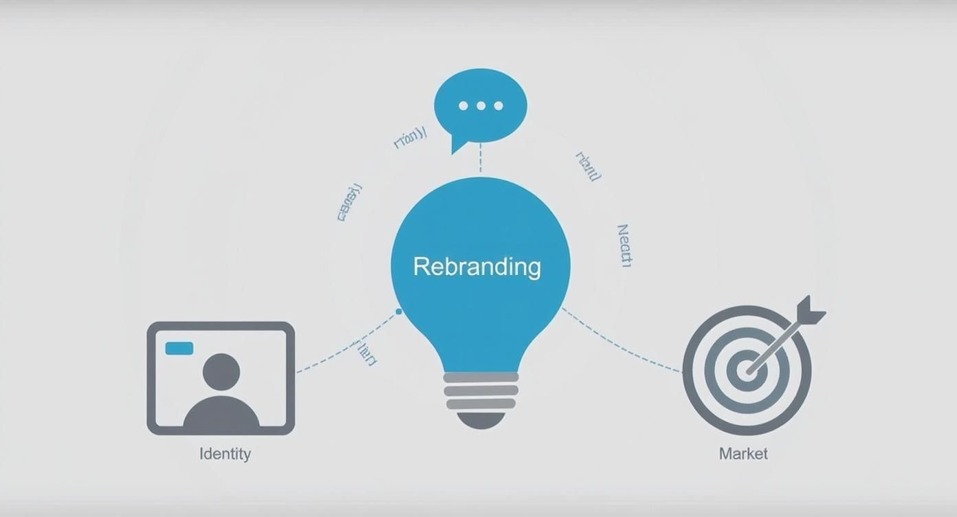 Infographic about what is rebranding