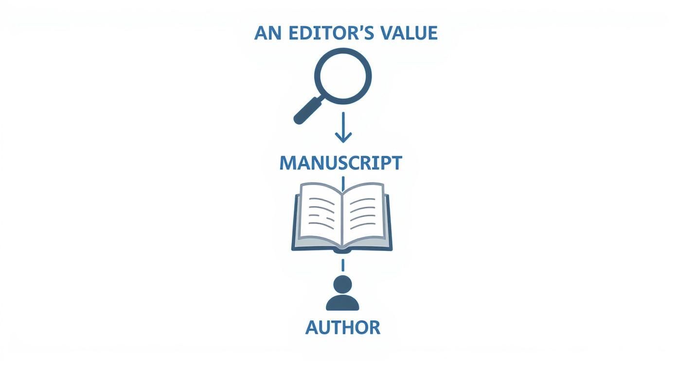 Infographic about freelance book editors