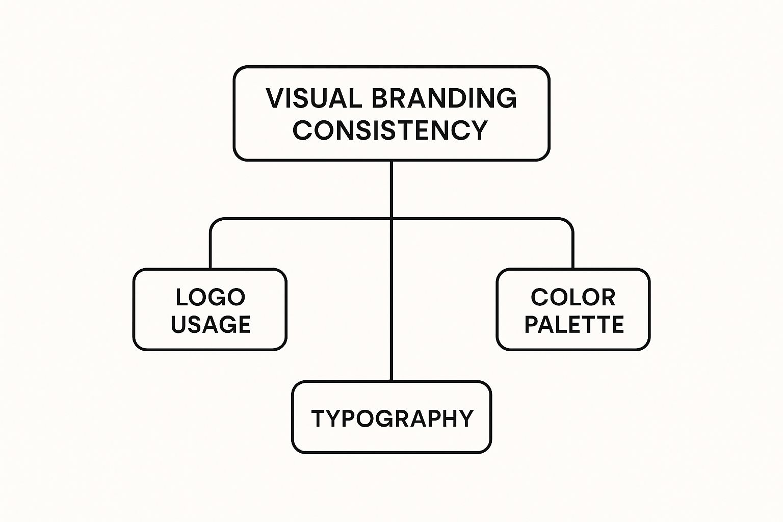 Infographic about what is visual branding