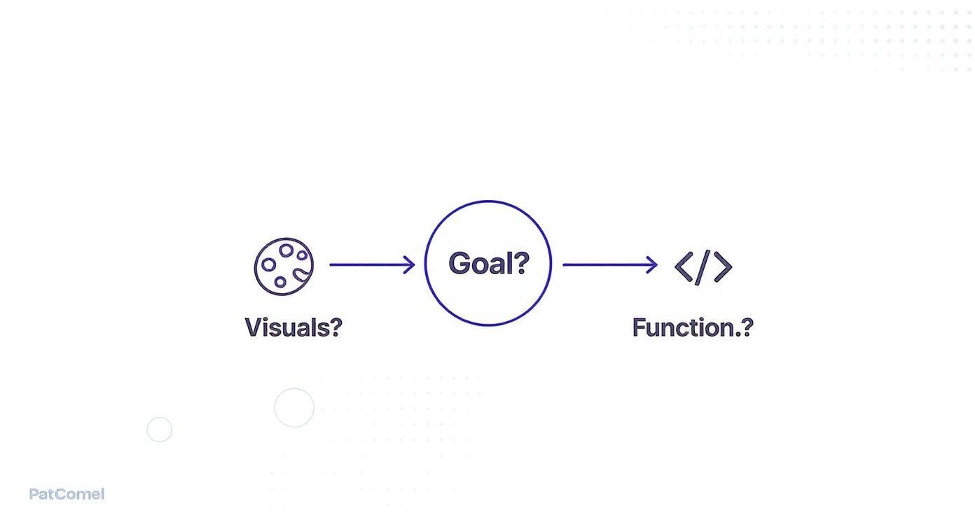 Infographic about web design vs web development
