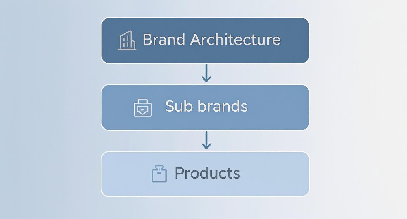 Infographic about what is brand architecture
