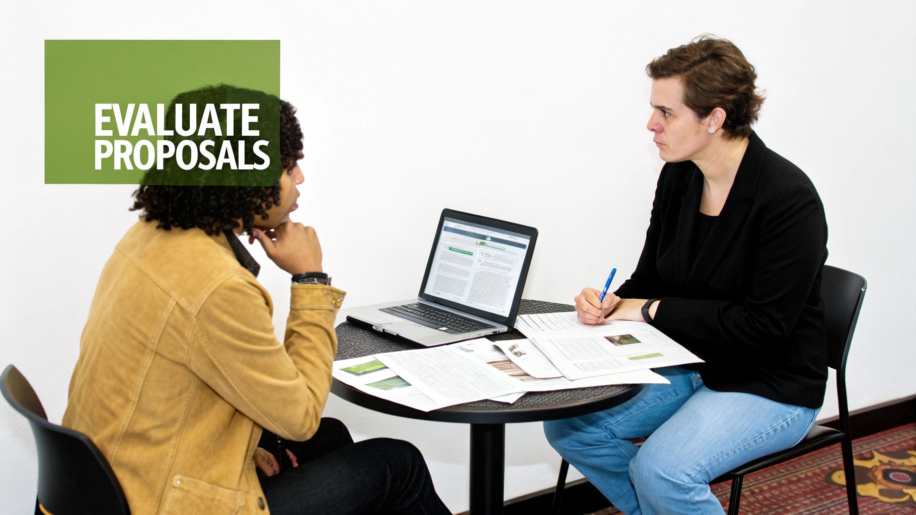 A professional videographer being interviewed for a creative project.