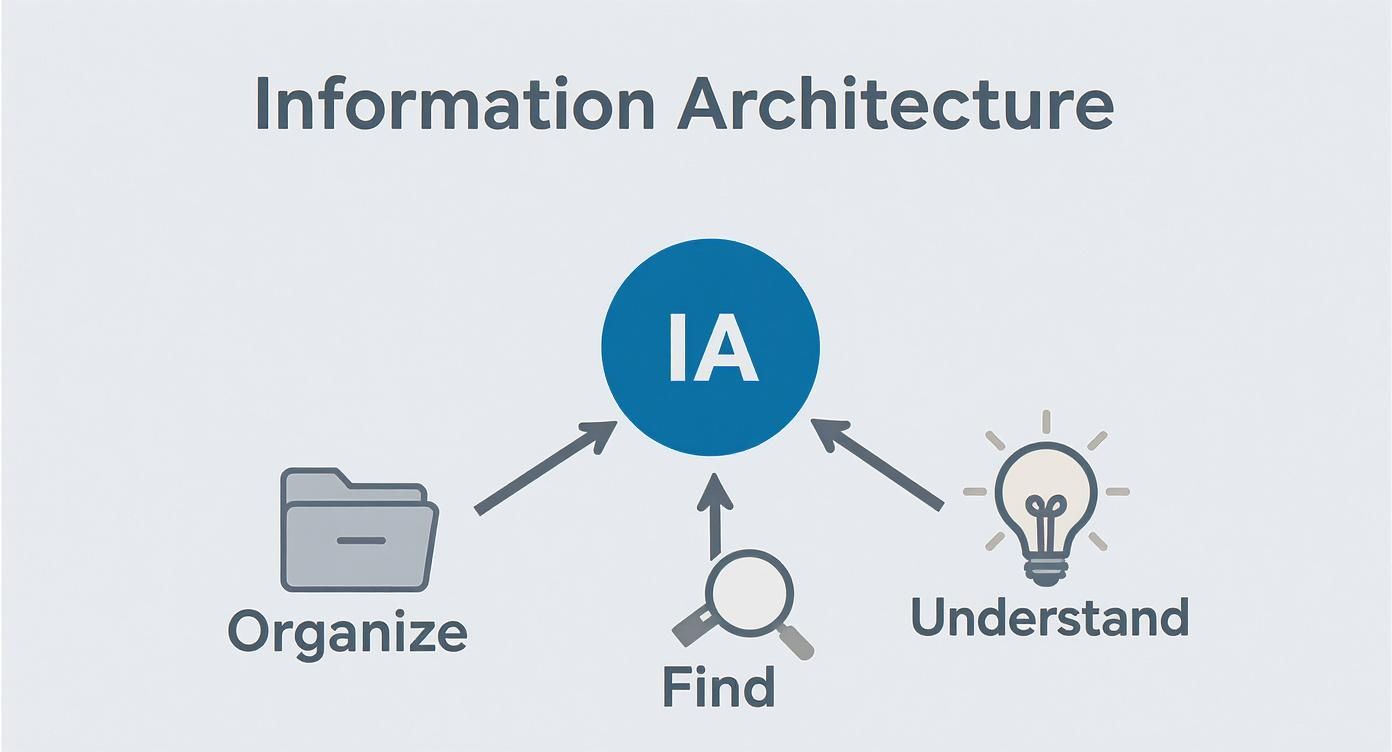 Infographic about what is information architecture