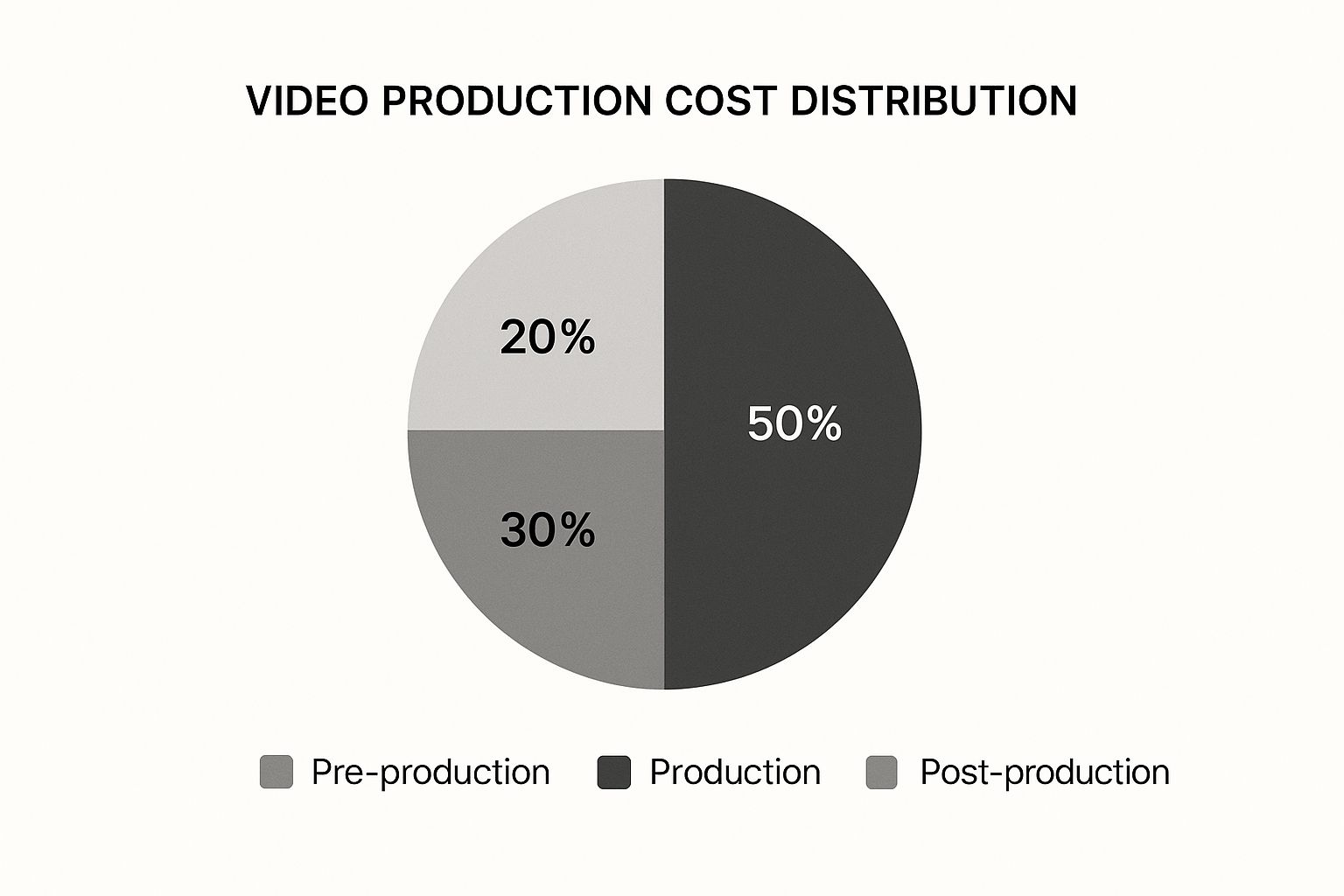 Infographic about video production for small business