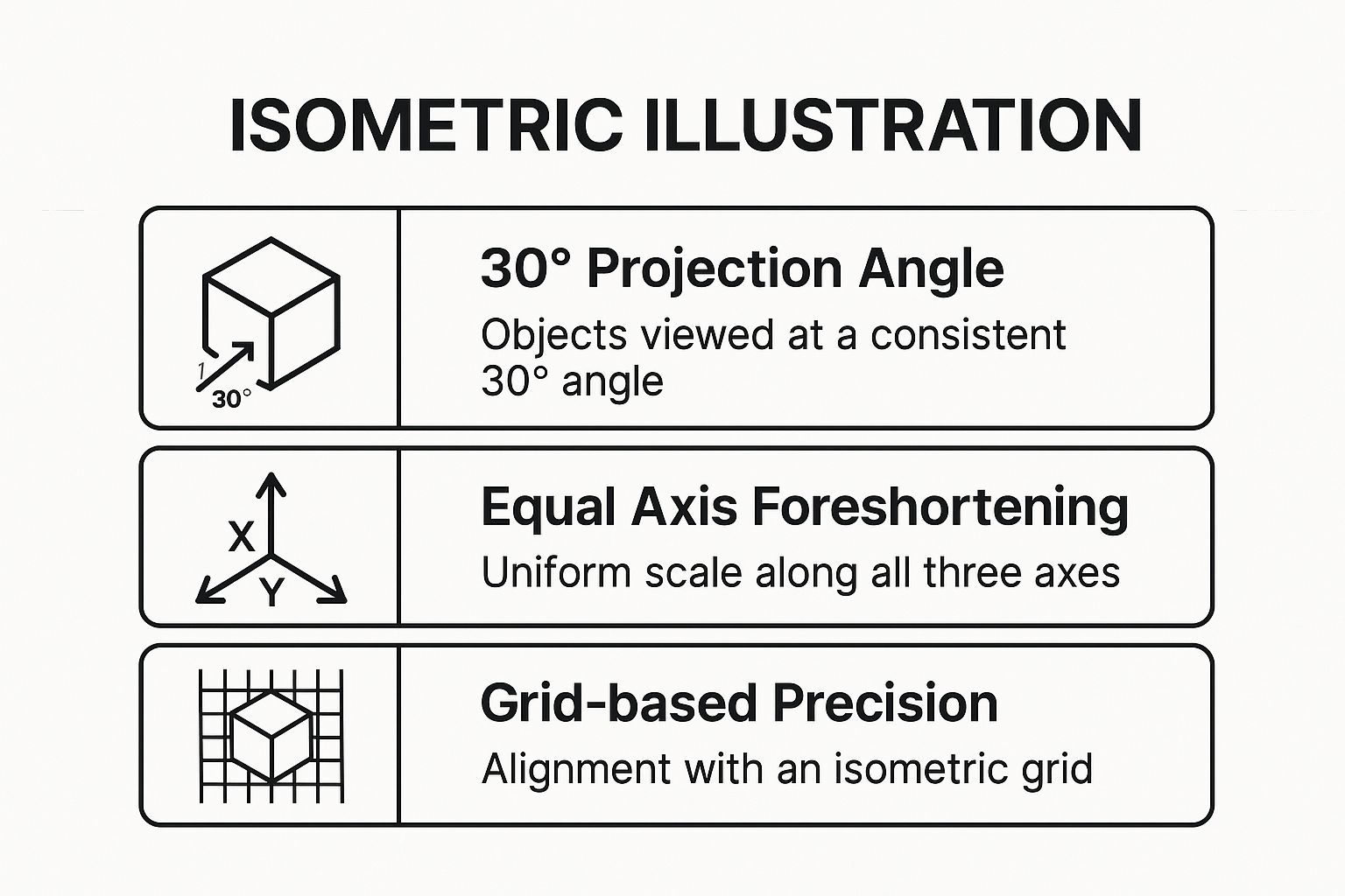 Infographic showing key data about Isometric Illustration