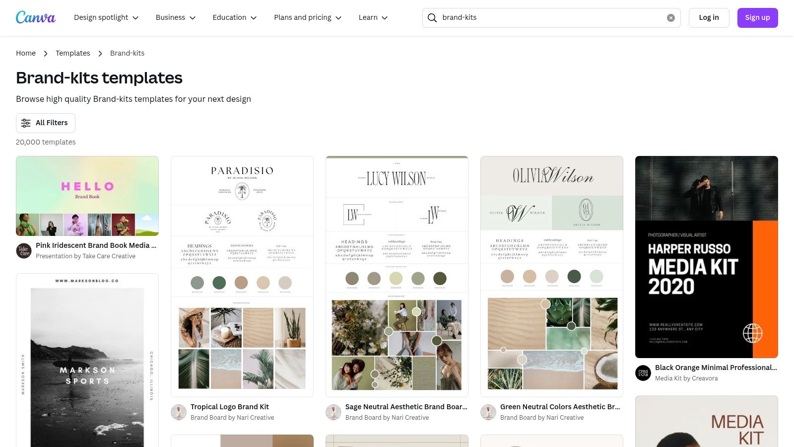 Canva Brand Kit Template