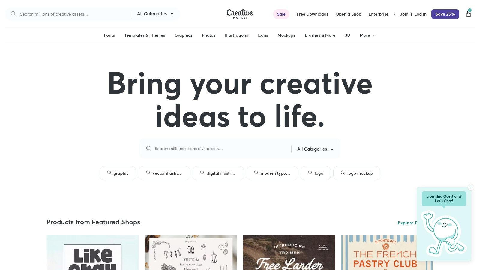Creative Market (Portfolio Templates & Assets)