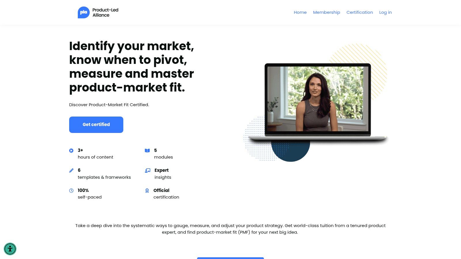 Product-Led Alliance: "Product-Market Fit Certified" Course