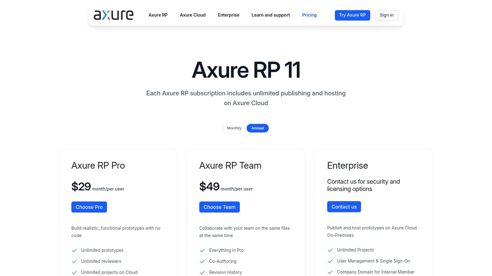 Axure RP + Axure Cloud