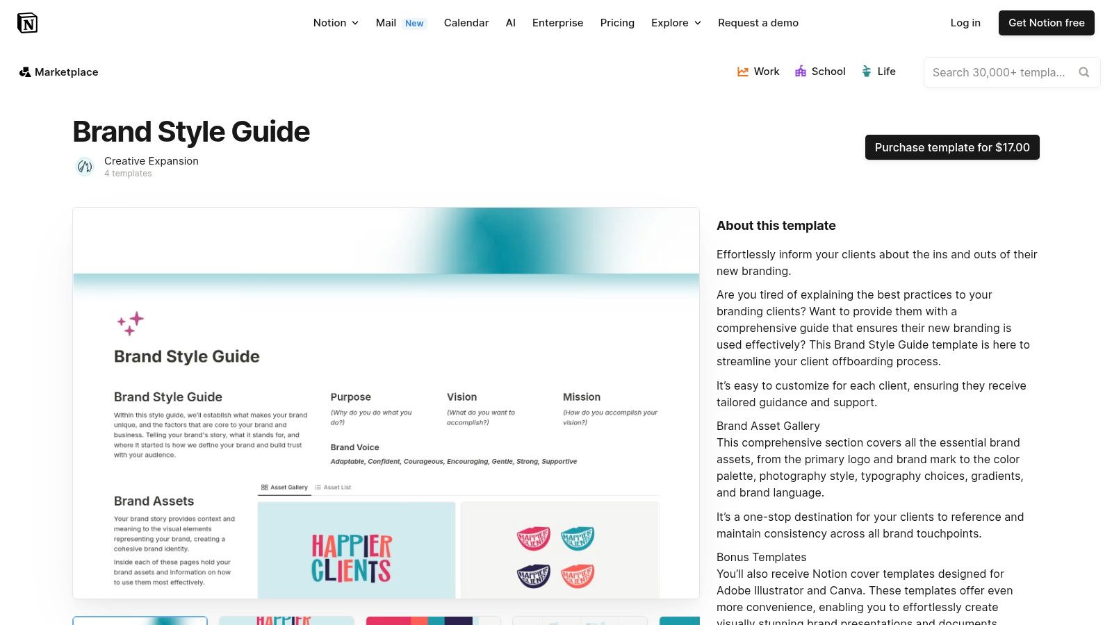 Notion Brand Style Guide Template