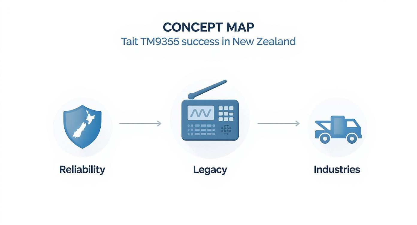Infographic about tait tm9355