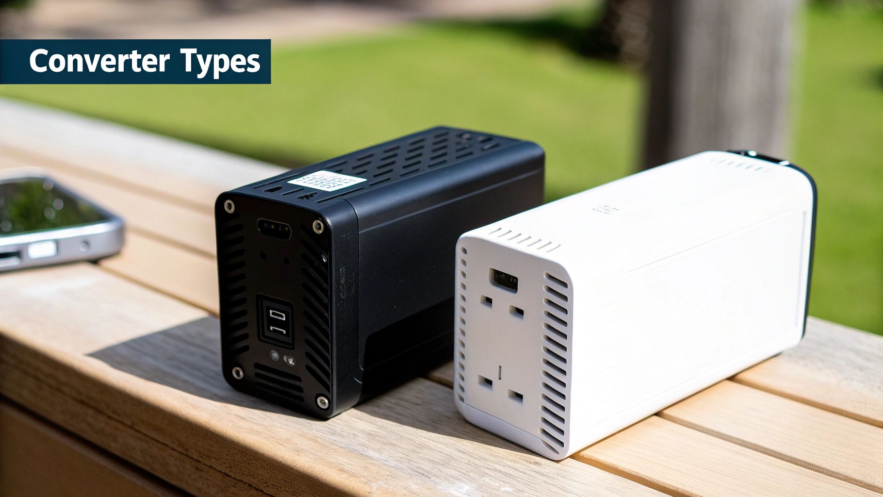 A well-organized 24v to 12v converter installation.