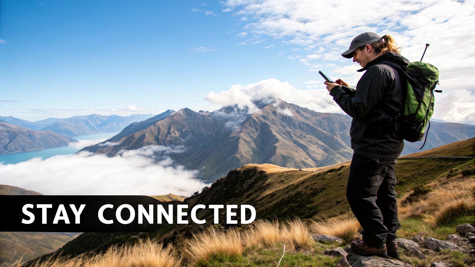 Satellite Phone in Hand