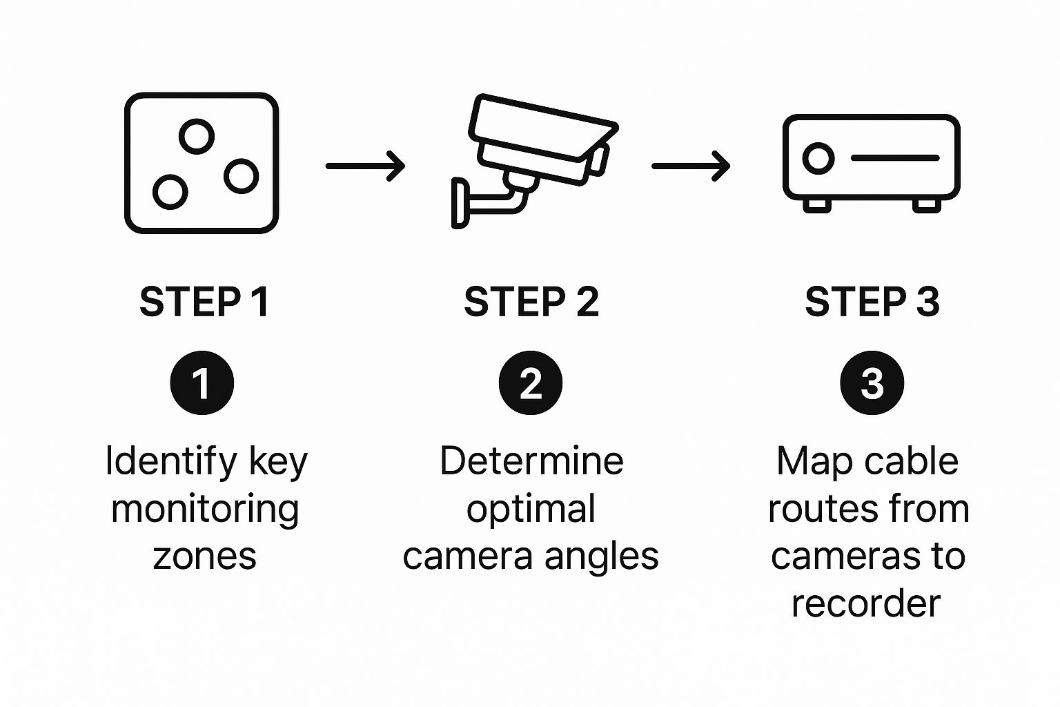 Infographic about diy cctv installation