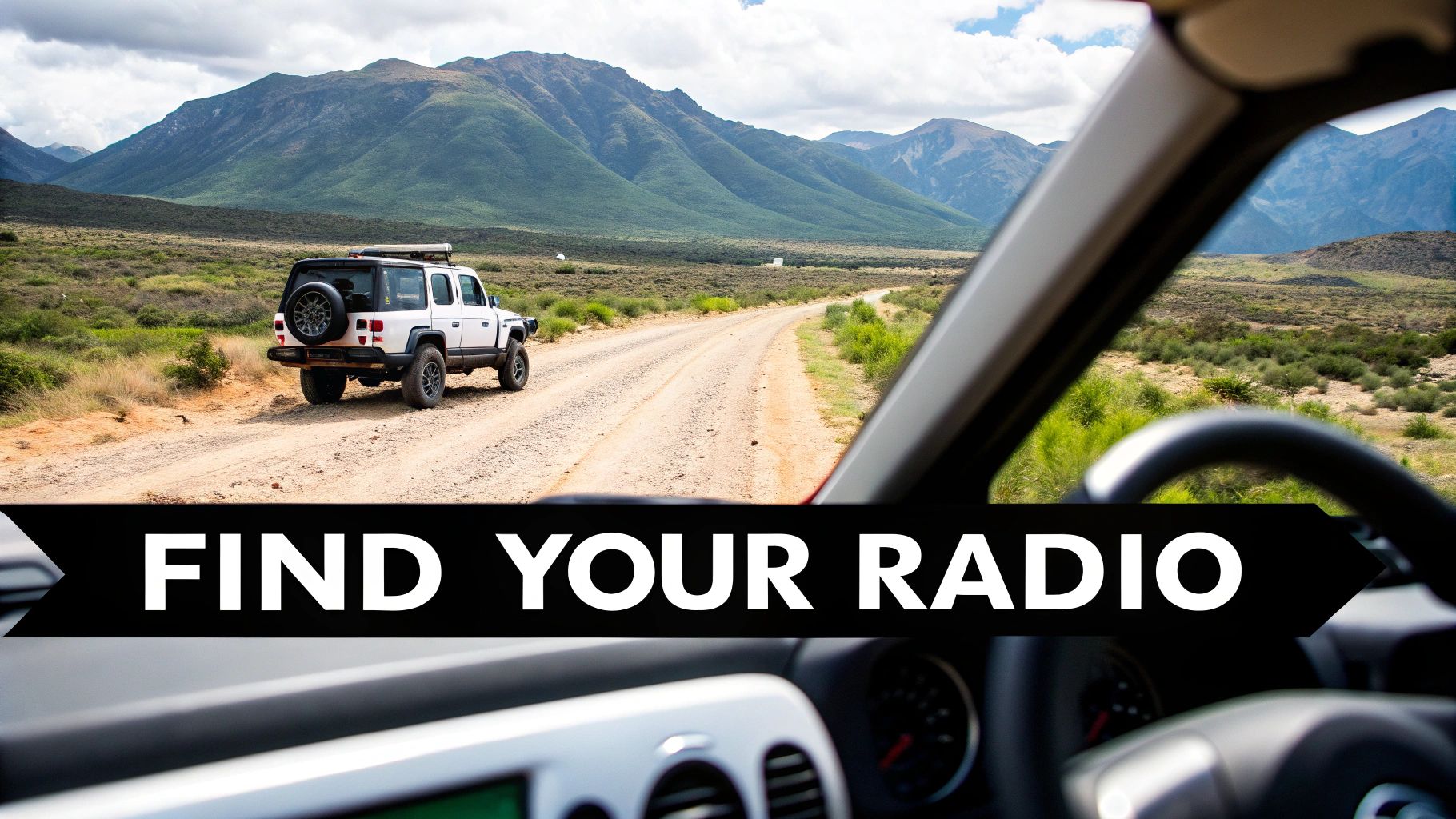 A rugged CB radio mounted inside a 4WD vehicle, ready for an outdoor adventure in New Zealand's backcountry.