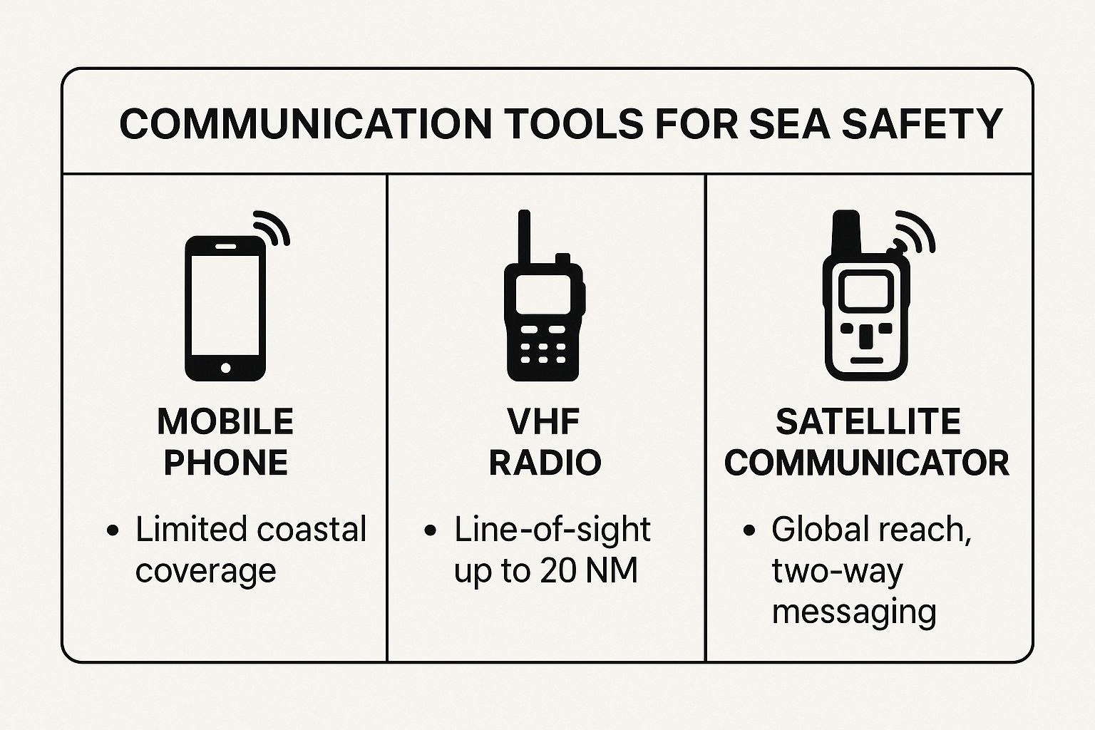 Infographic about marine radios nz