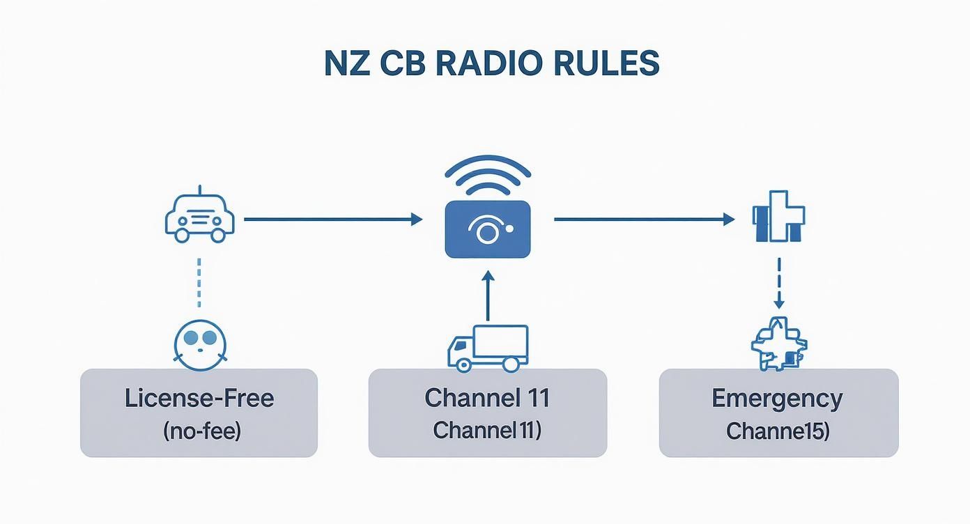 Infographic about The new midland pro m5 am cb radio
