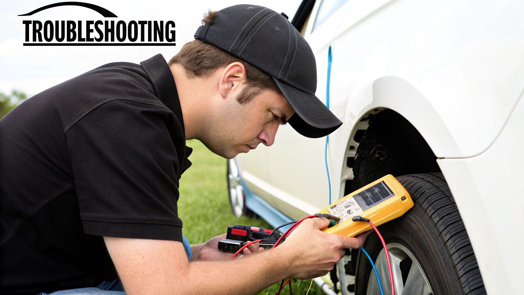 Testing your 24v to 12v converter installation.