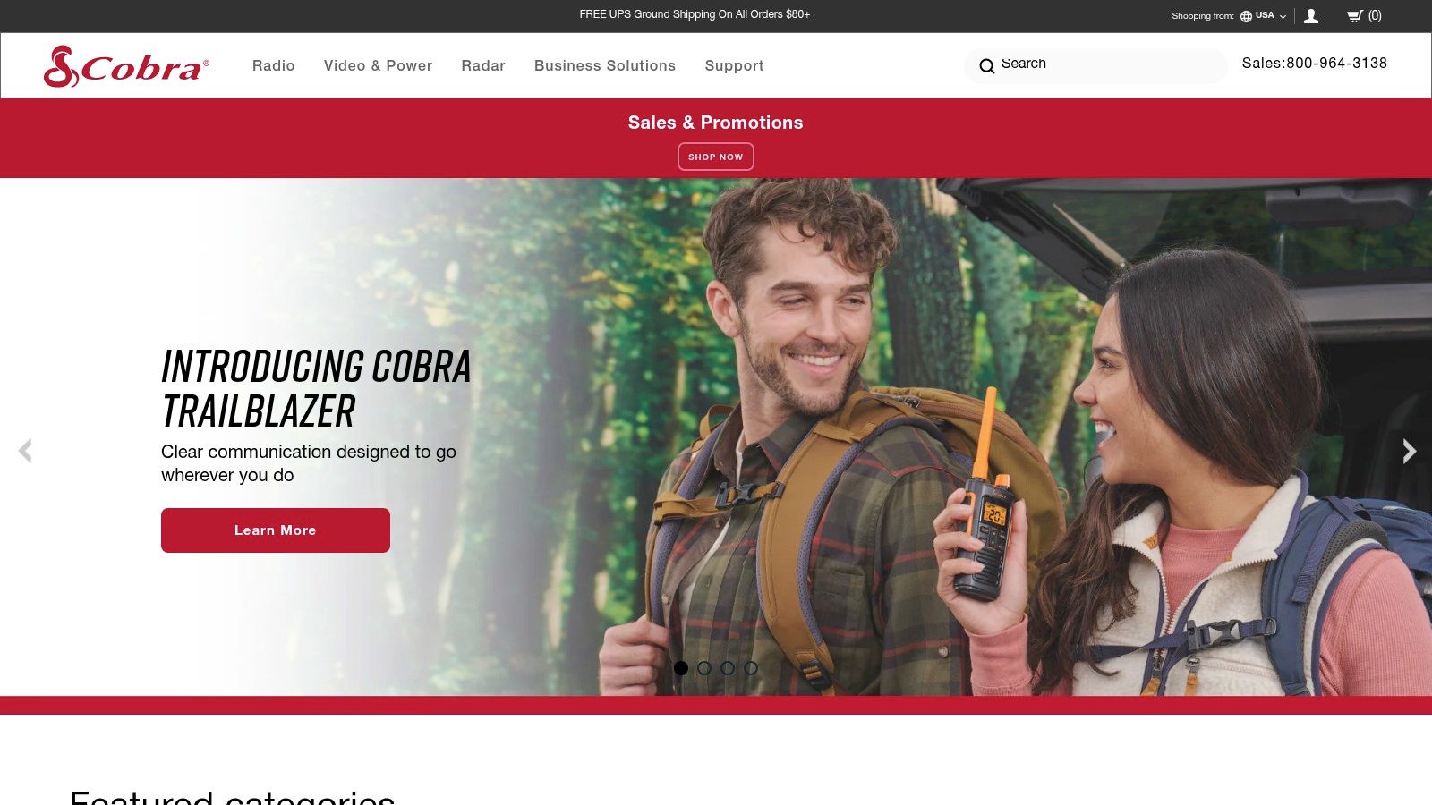 Cobra ACXT1035R FLT Walkie Talkie