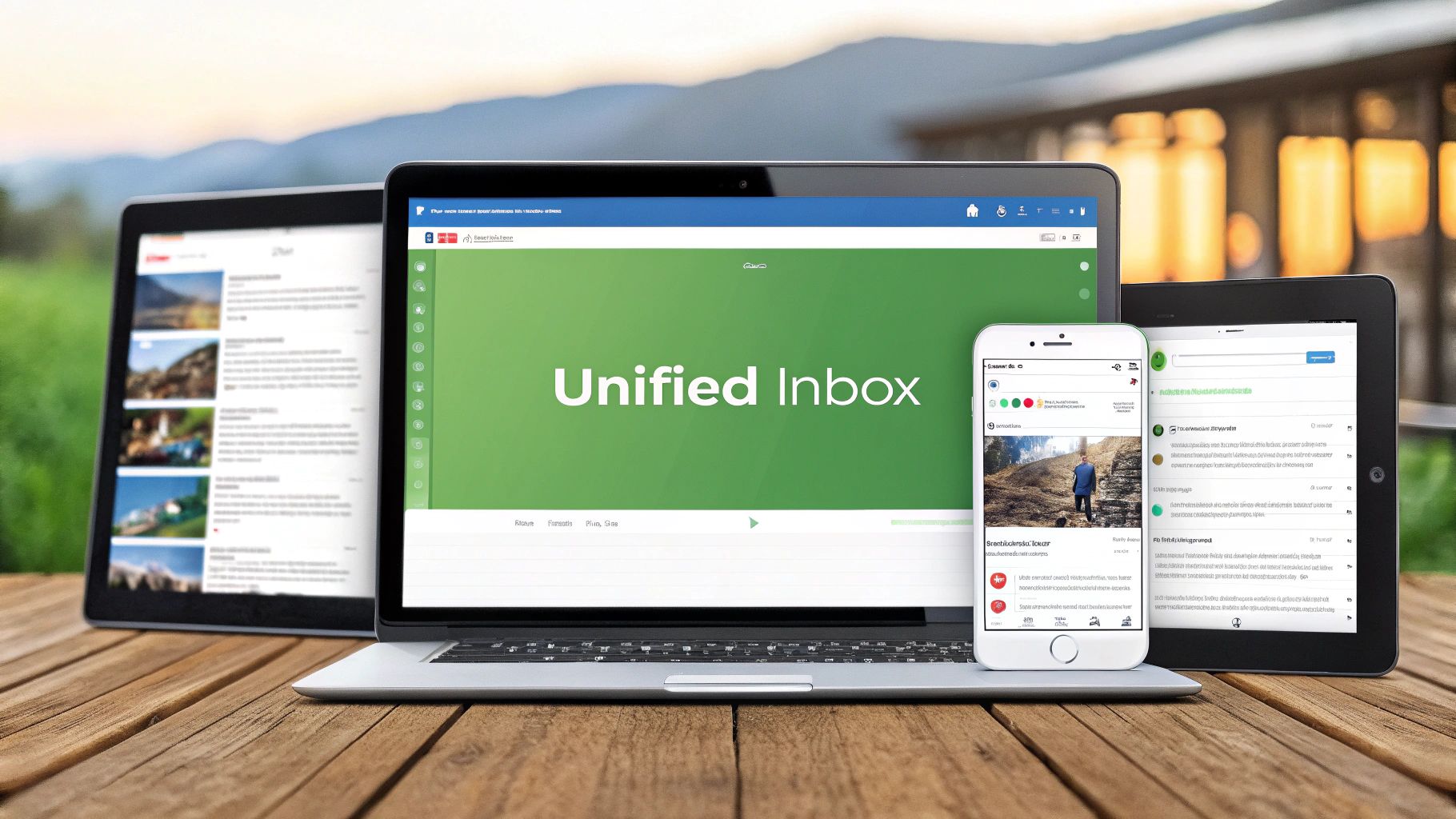 A checklist showing modern email client features.