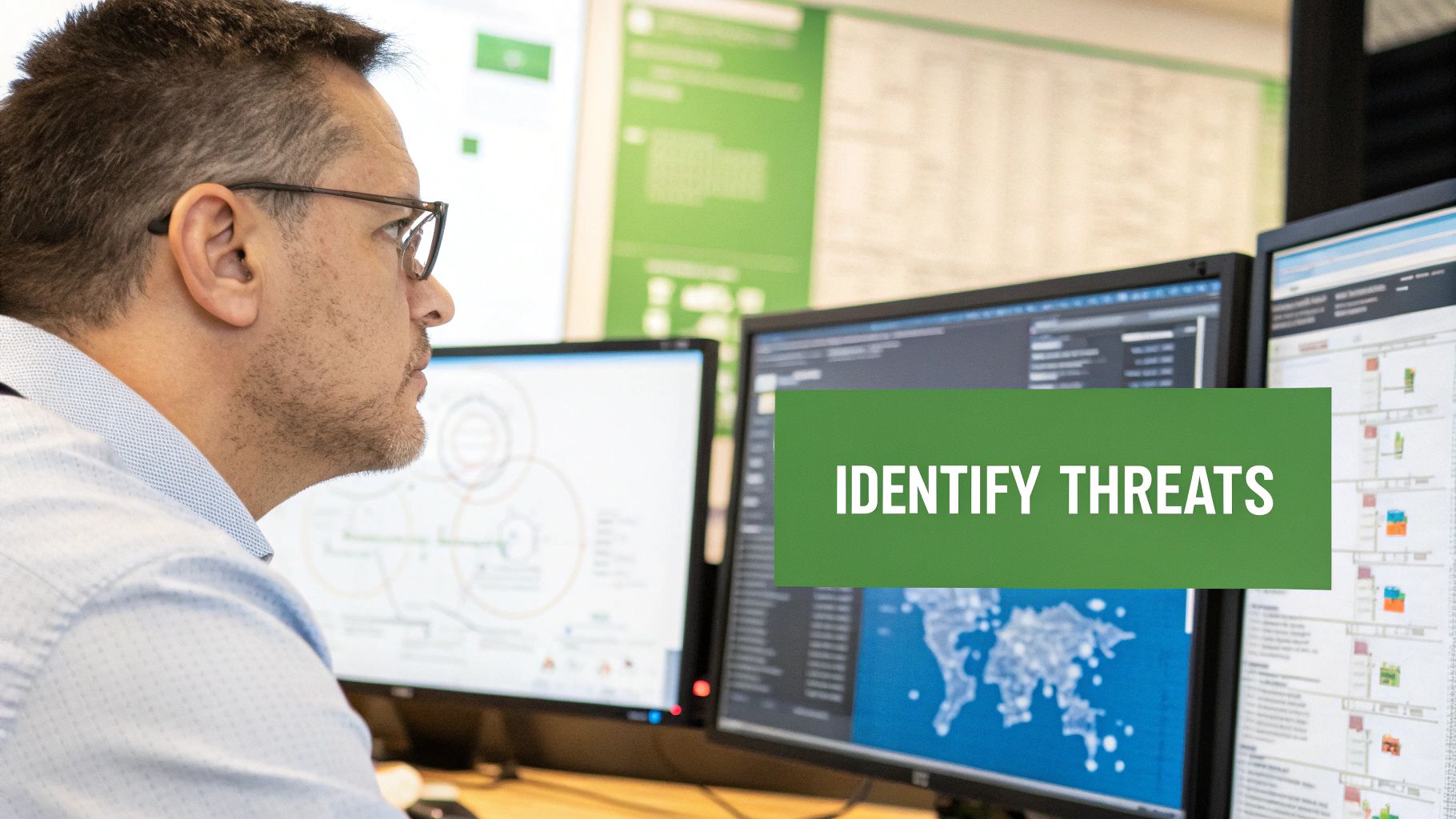 A person in a hoodie using a laptop, symbolizing a cyber threat to email security.