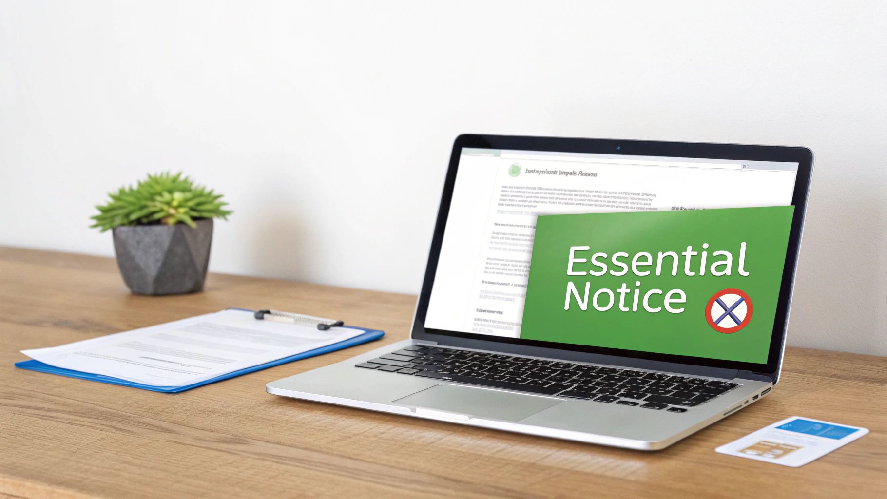 A close-up of a laptop screen showing an email with a signature and a disclaimer at the bottom, highlighting the importance of this detail in professional communication.