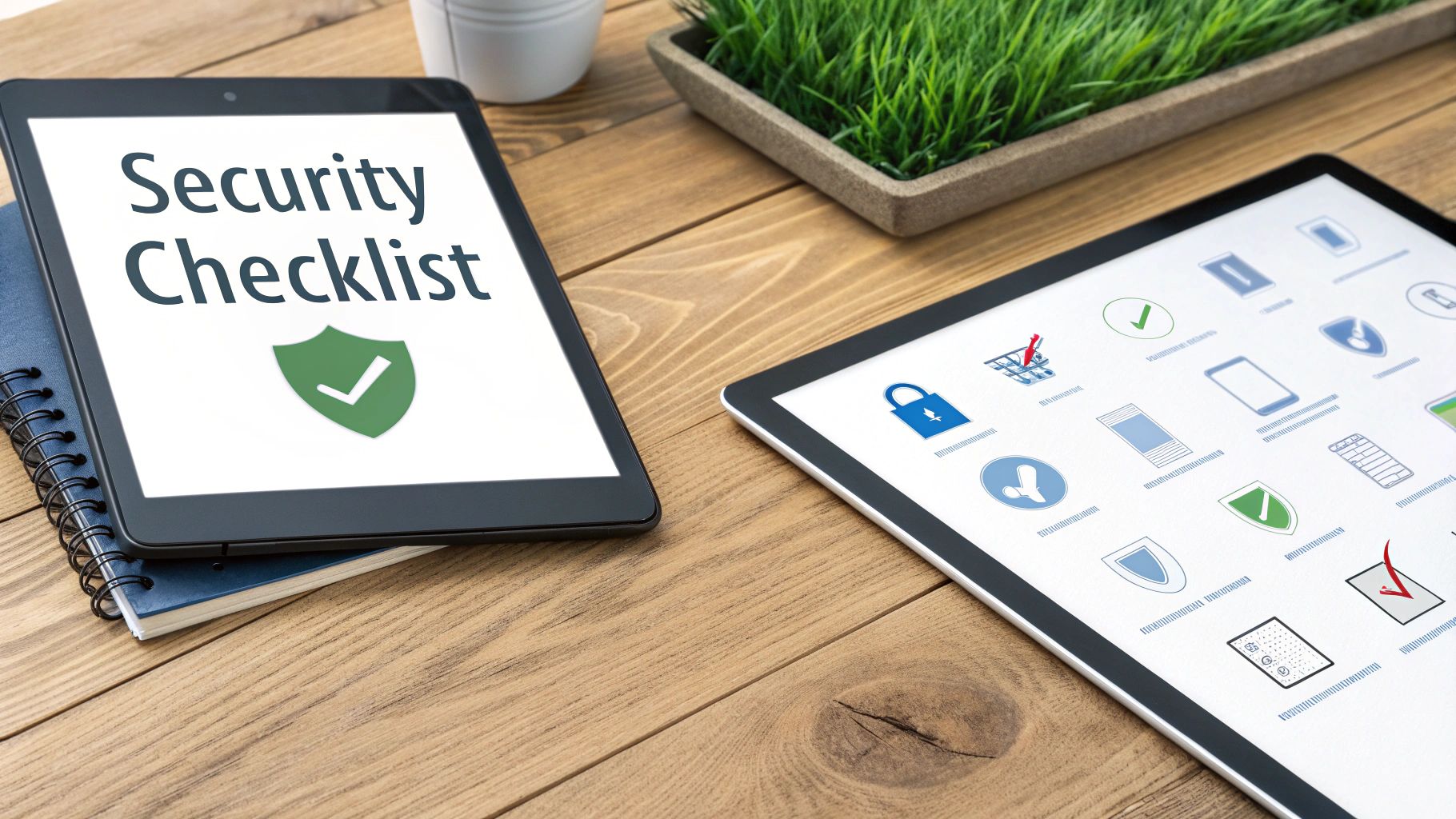 A digital illustration showing a padlock over an envelope, symbolizing secure email.