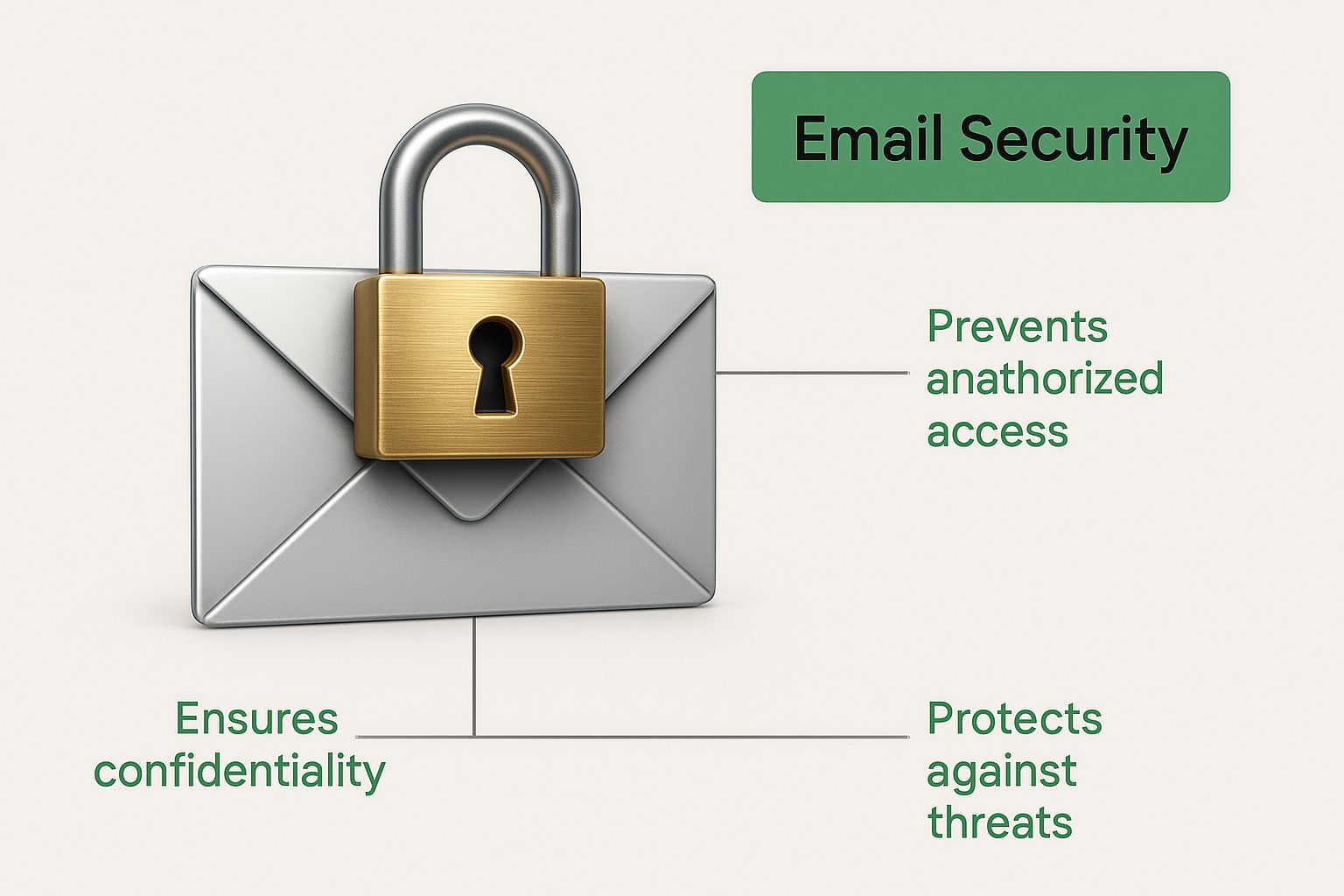 Infographic about secure email hosting