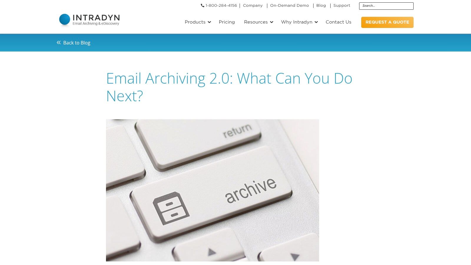 Intradyn Email Archiving