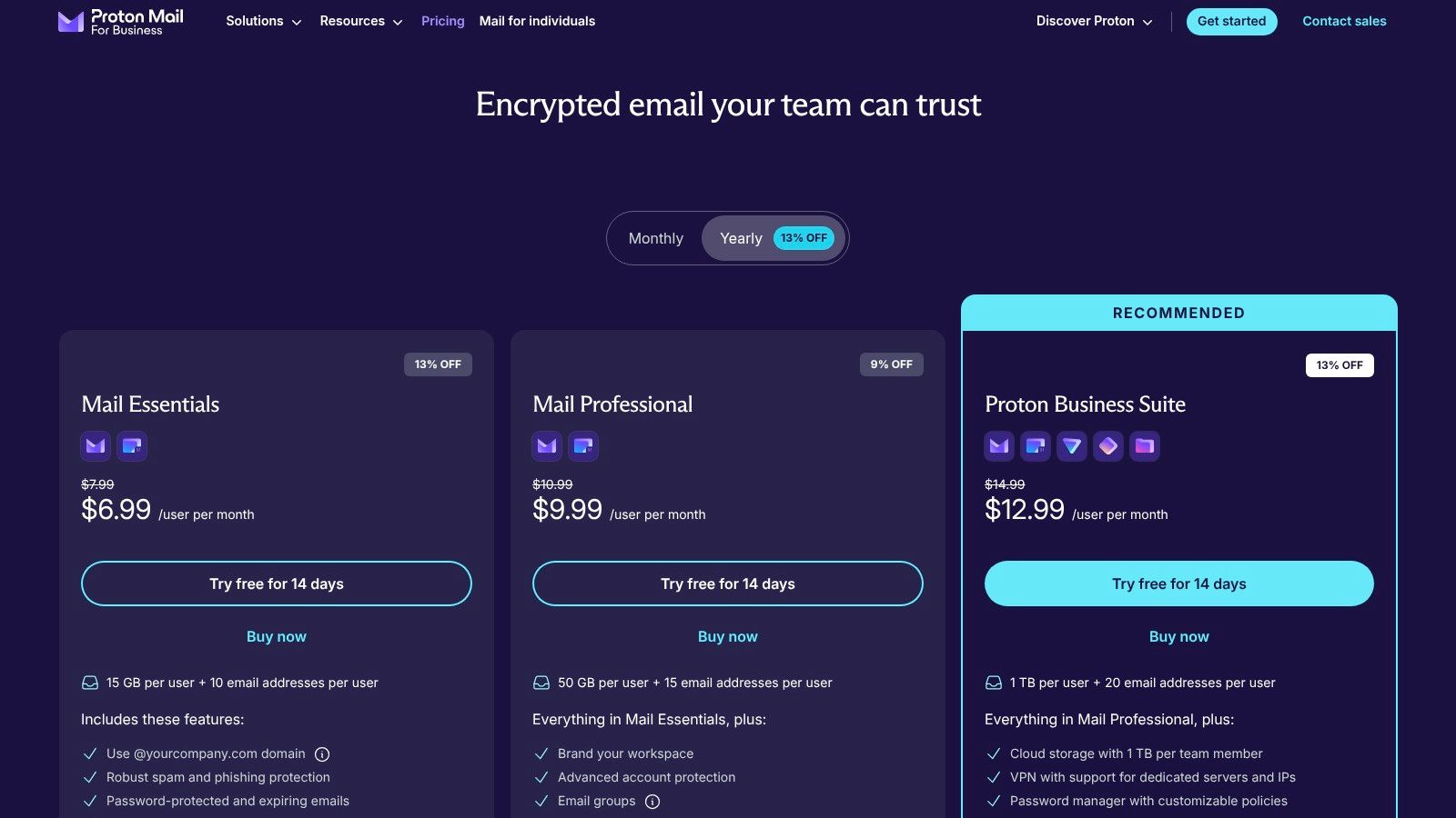 Proton for Business (Proton Mail)