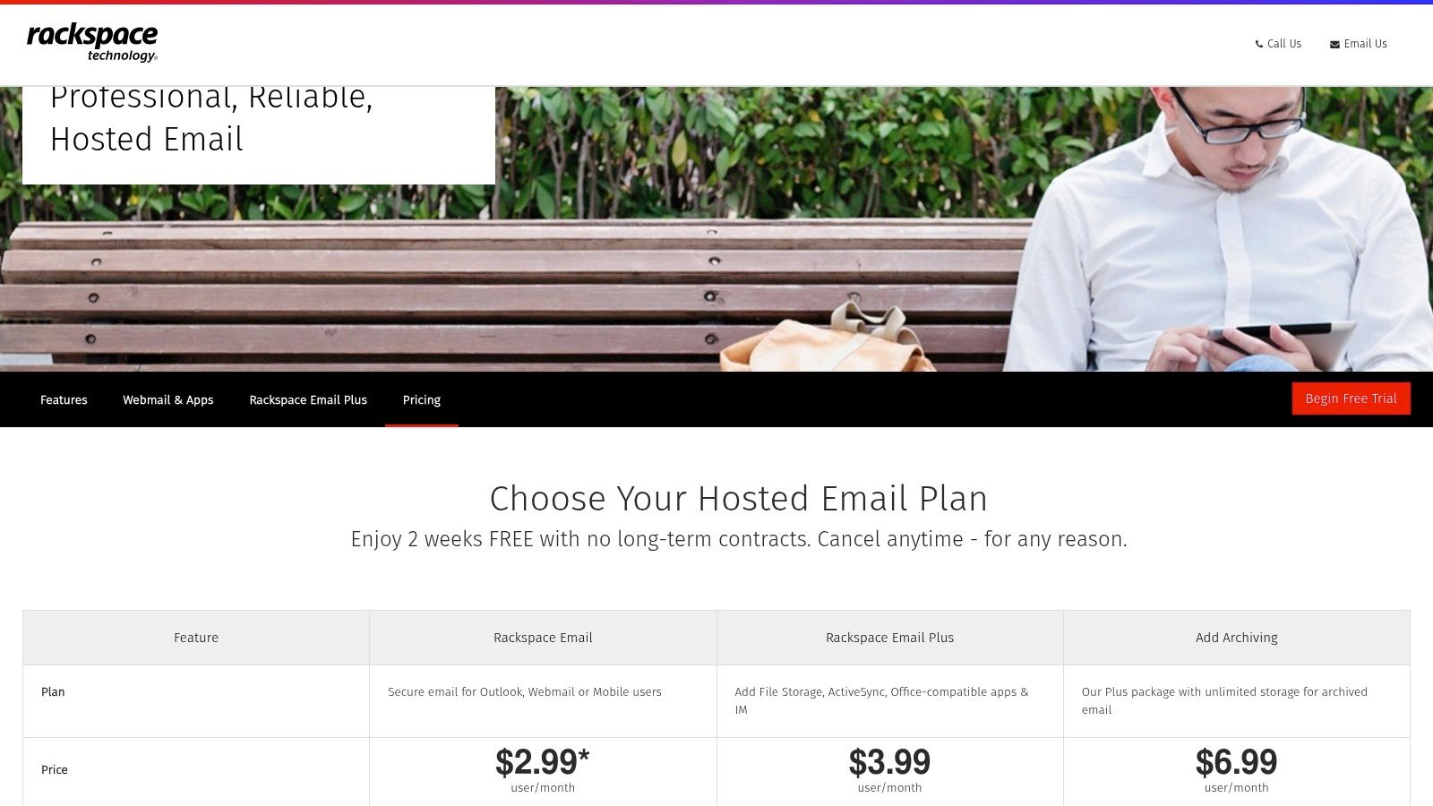 Rackspace Email (hosted email) and Microsoft 365 via Rackspace