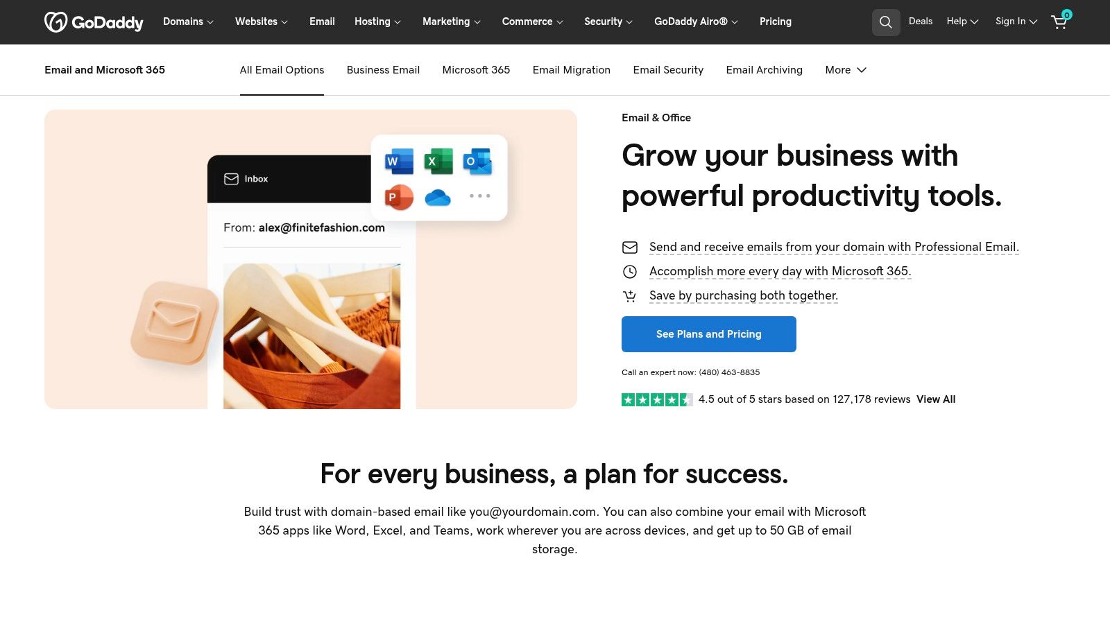GoDaddy (Professional Email and Microsoft 365 from GoDaddy)