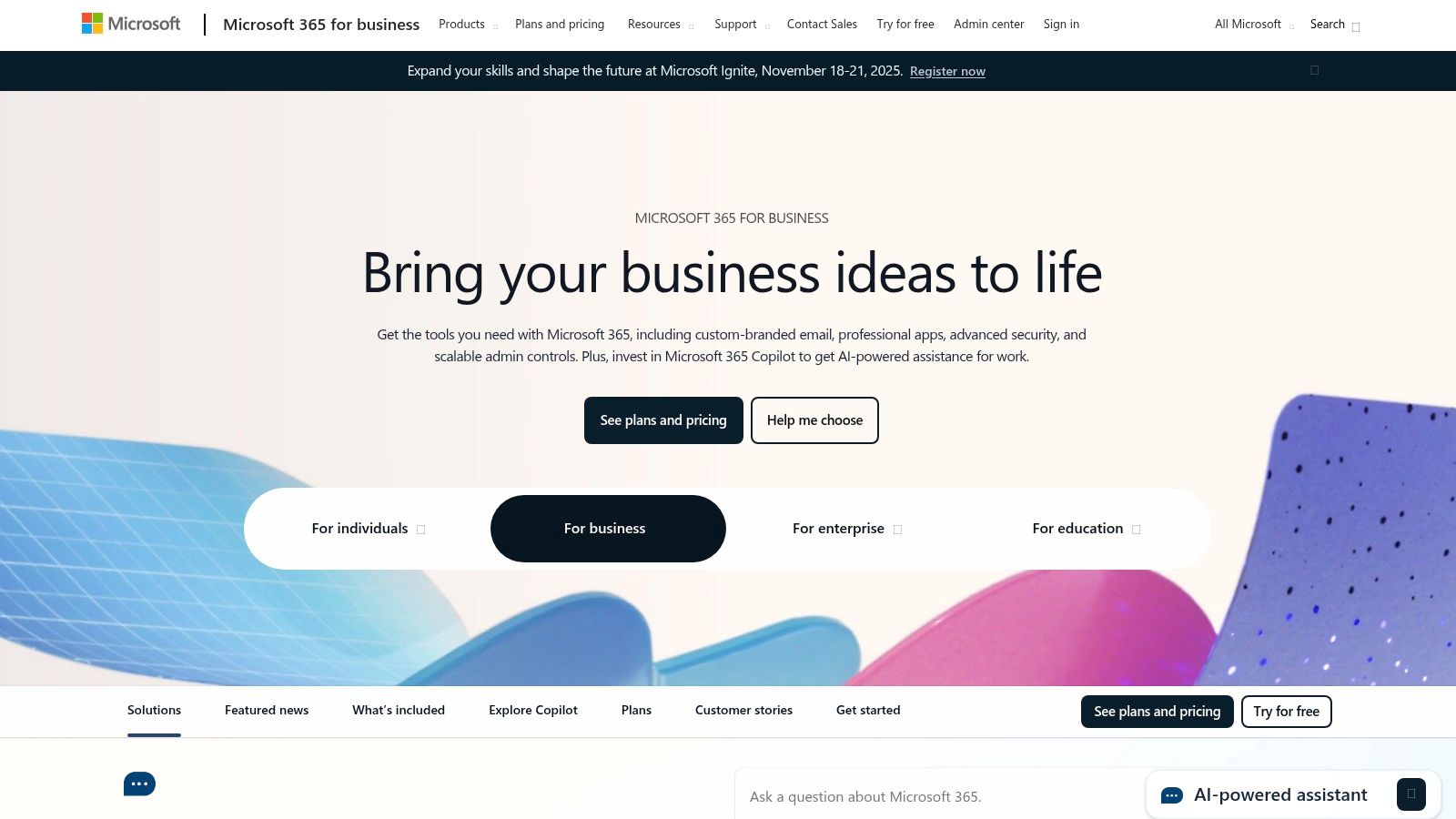 Microsoft 365 for Business (Exchange Online)