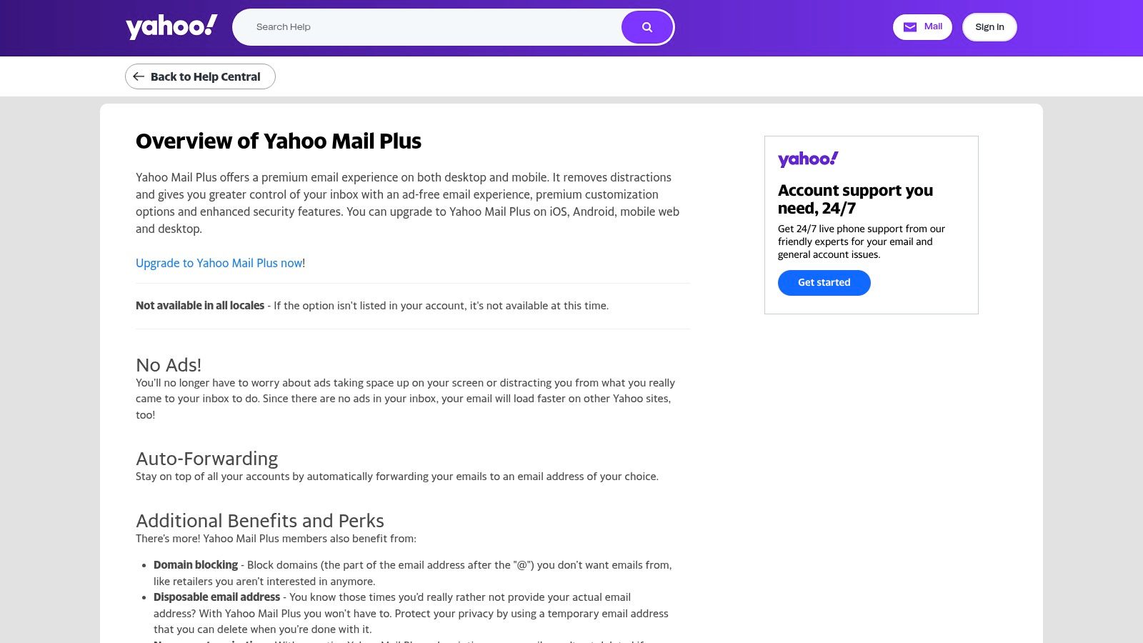 Yahoo Mail / Yahoo Mail Plus