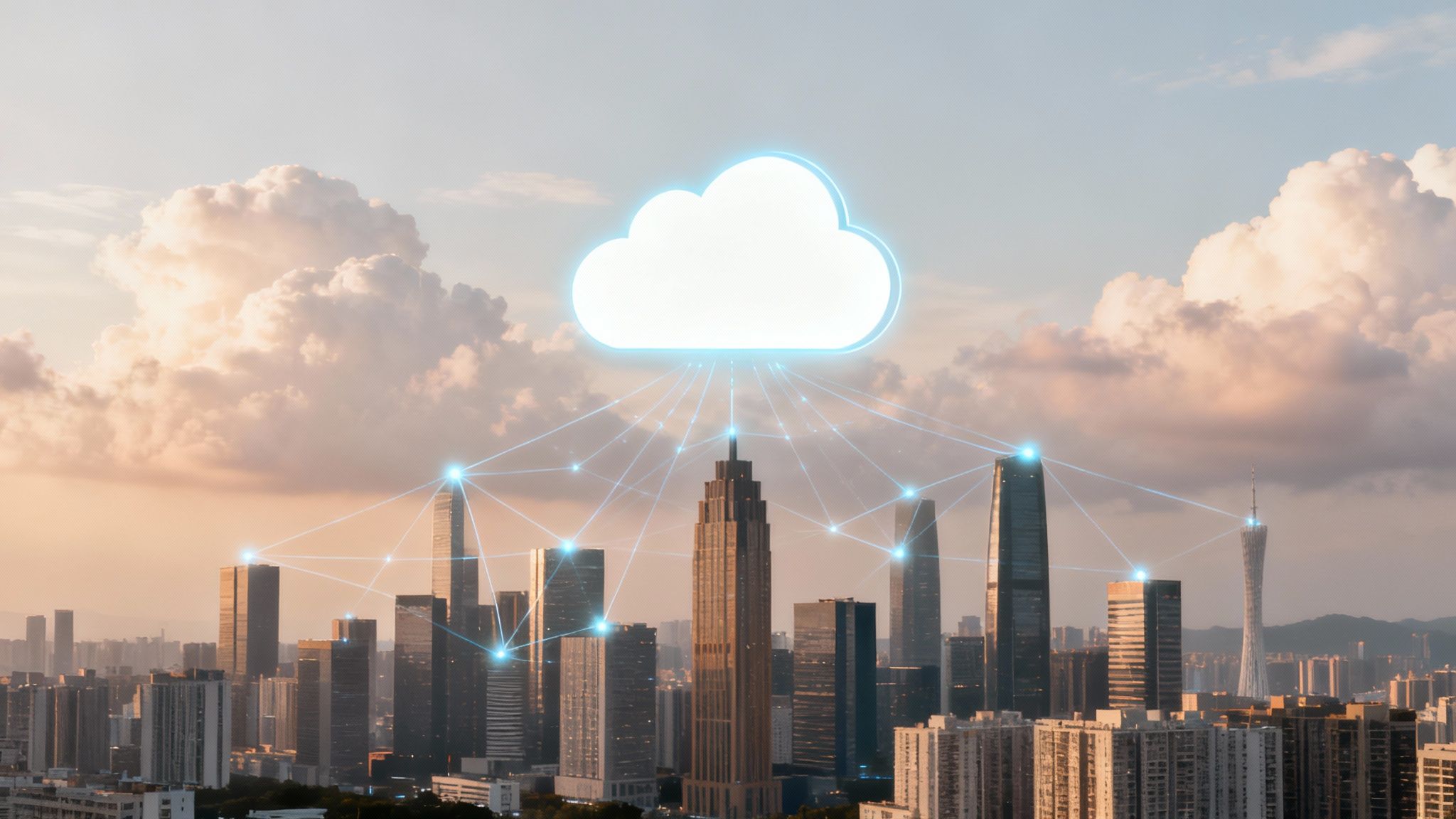 Diagram illustrating the public cloud model