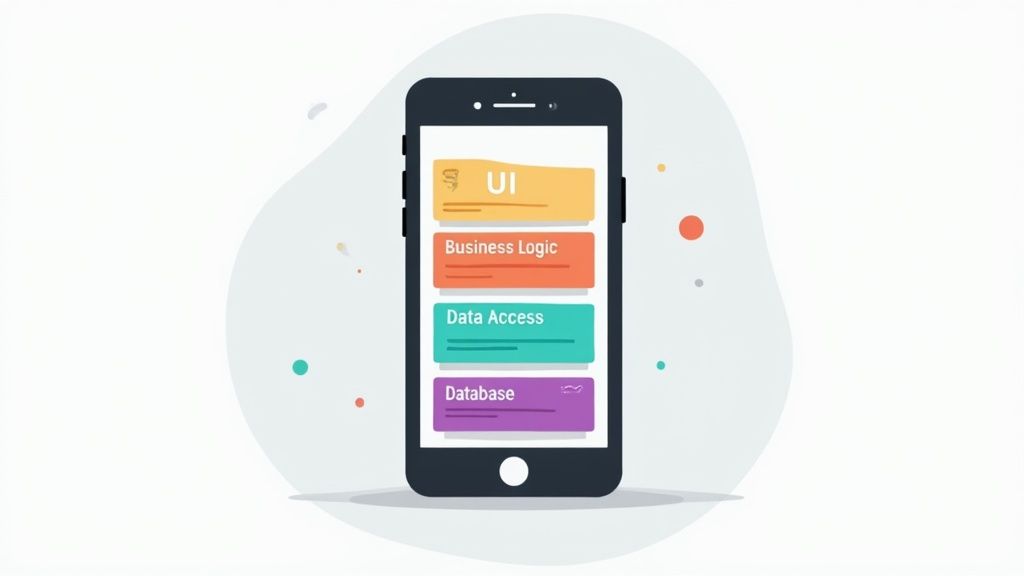 Architecture of a mobile app