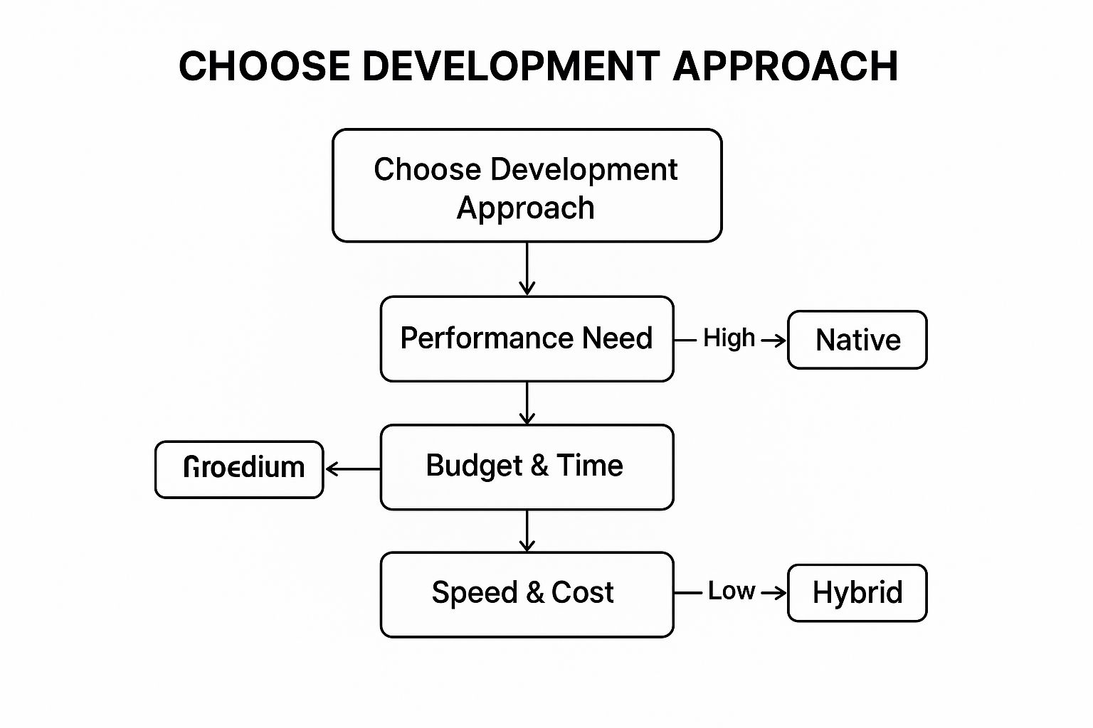 Infographic showing key data about Choose the Right Development Approach