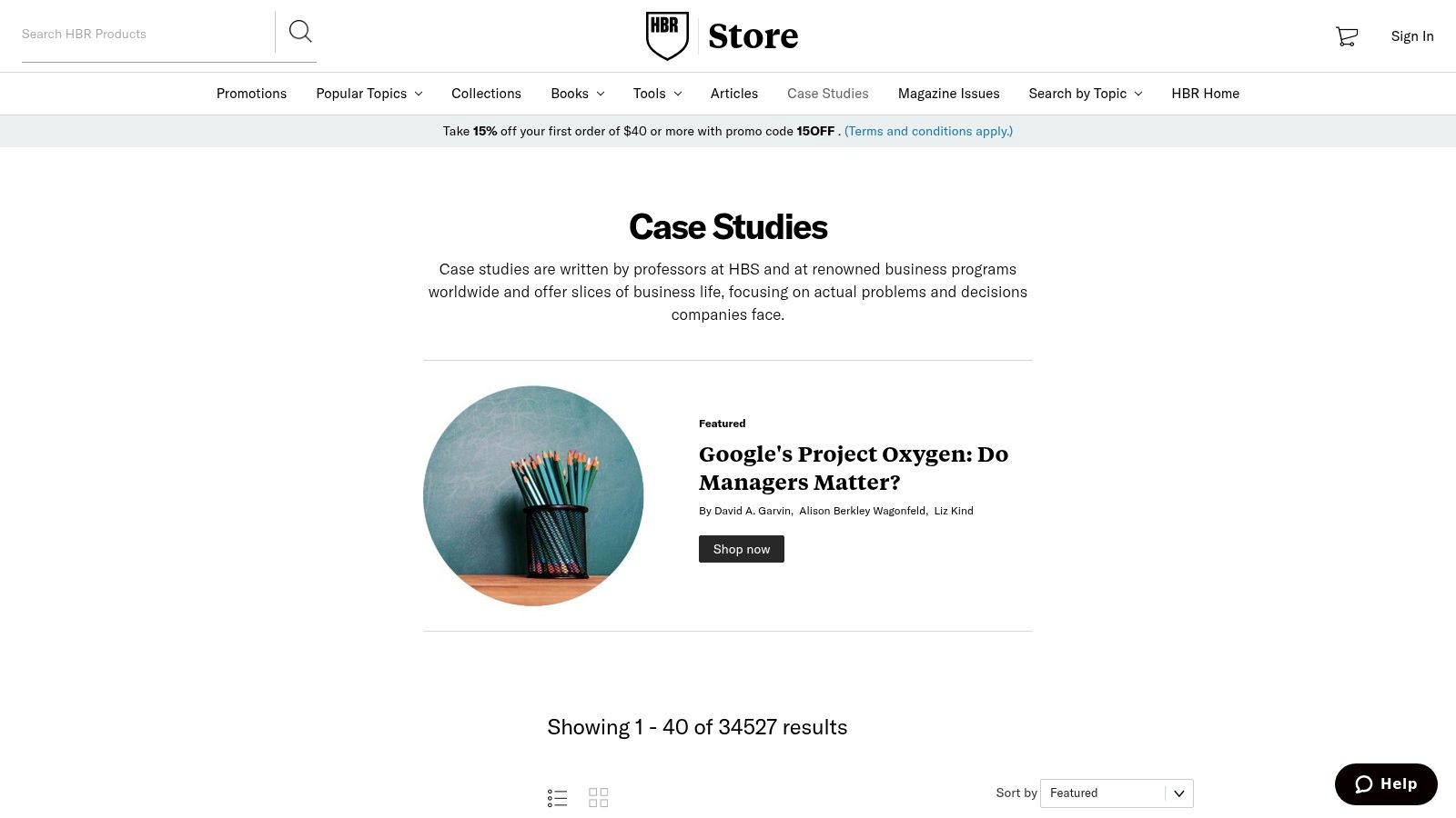 Harvard Business Review Store (Harvard Business Publishing)