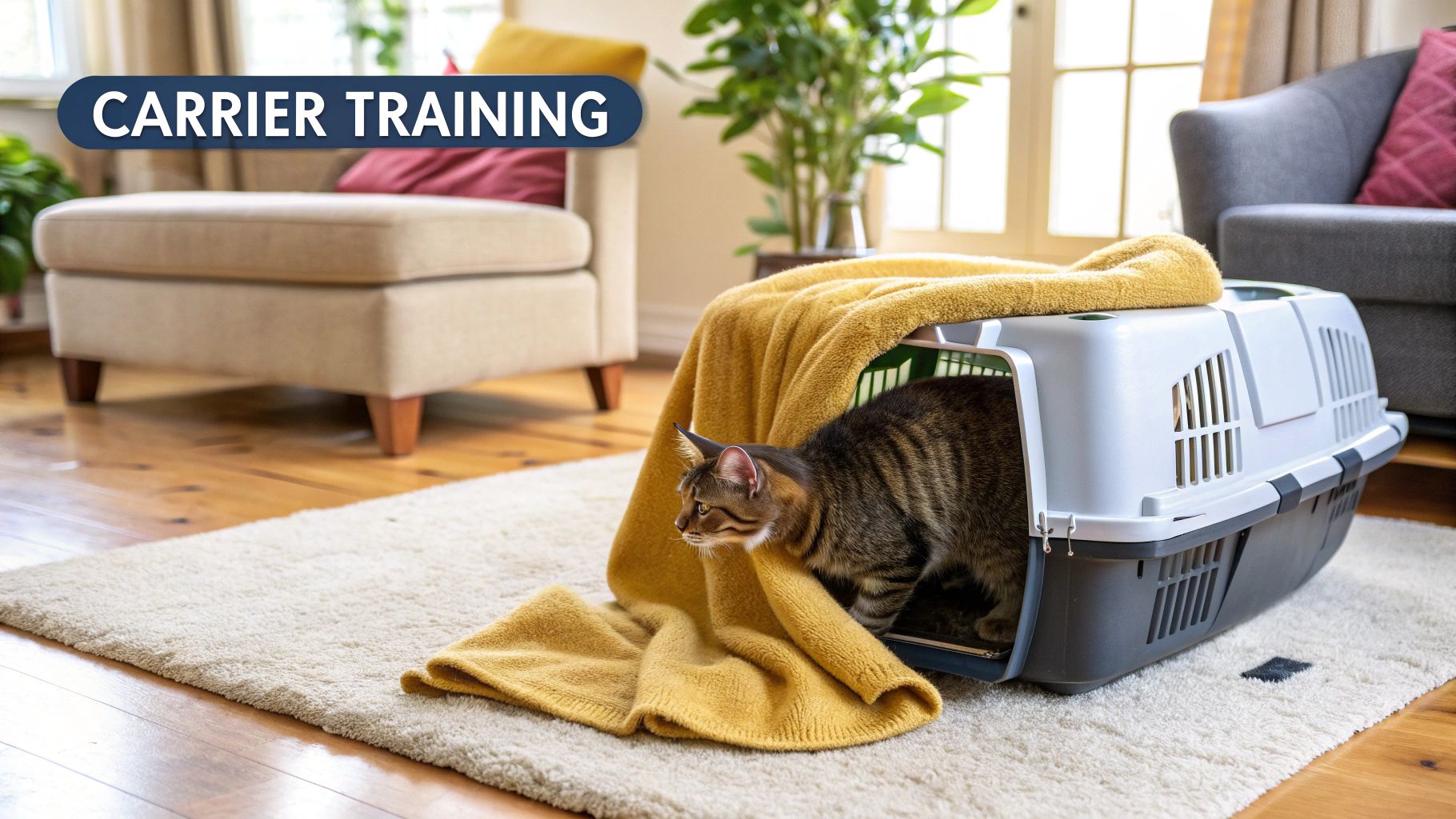 Acclimate Your Cat to the Carrier Well in Advance