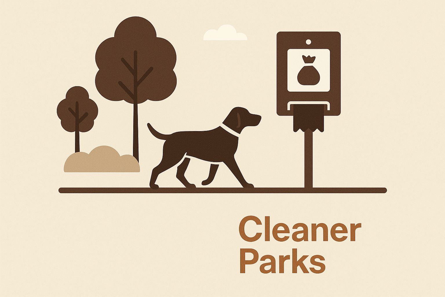 Infographic about doggie bag dispenser