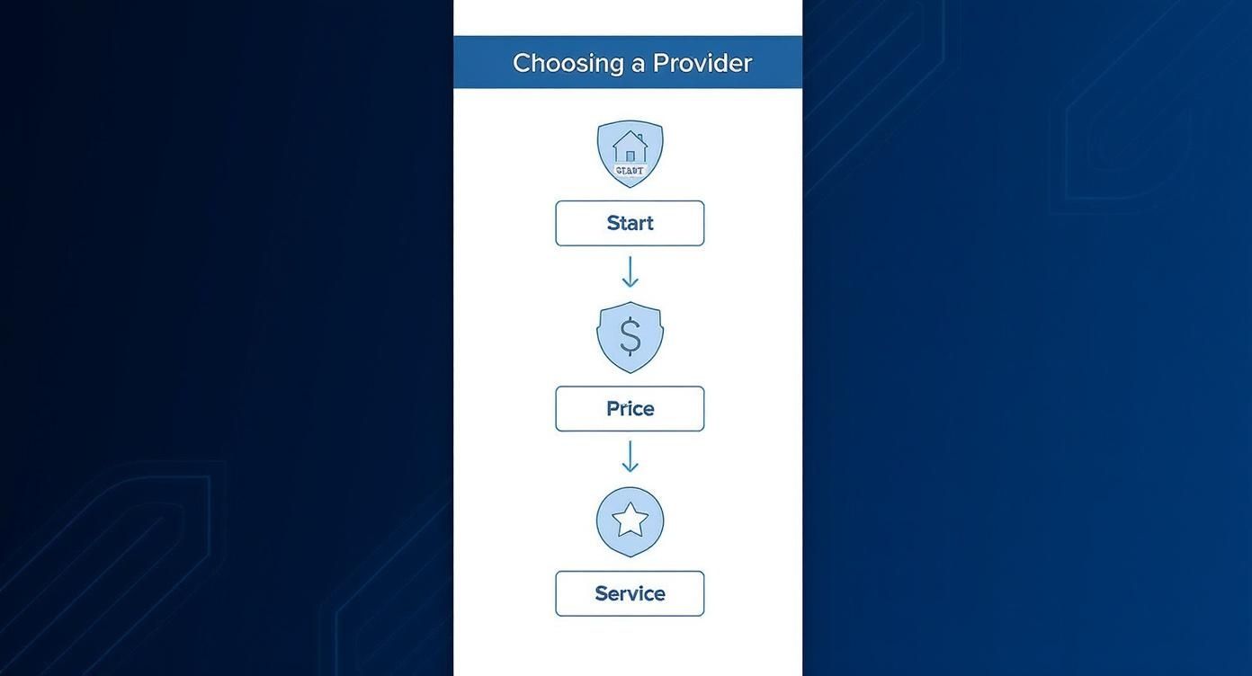 Infographic about landlord insurance comparison