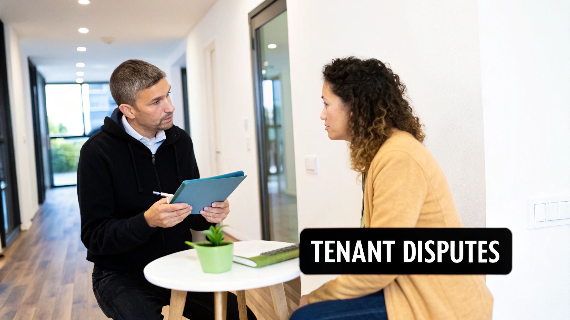 How do you handle tenant complaints and disputes?