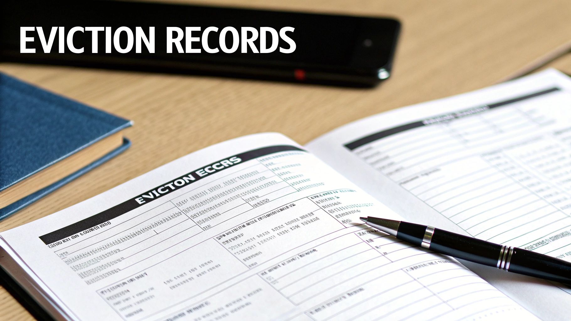 A person looking at a document with a question mark over their head, representing frequently asked questions about rental history.