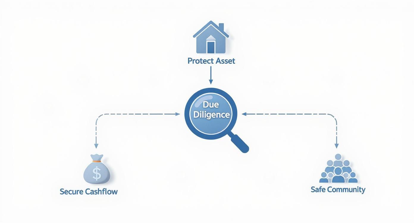 Infographic about background check services for tenants