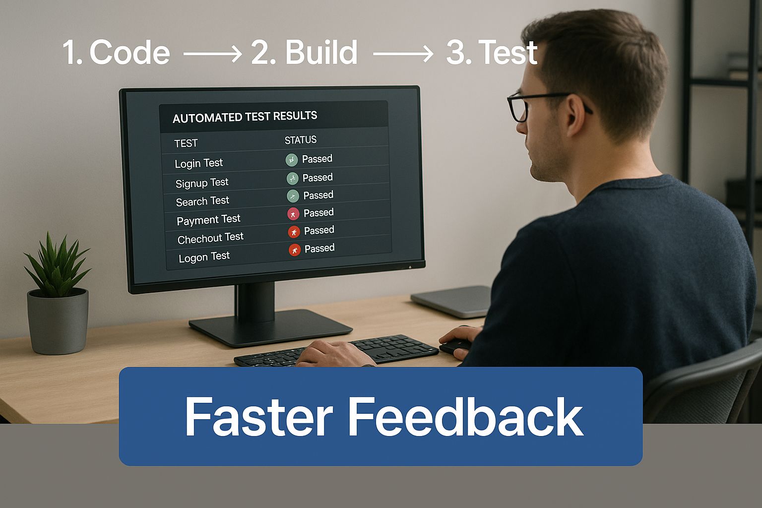Infographic about regression testing automation